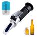 BRIX Refractometer for brewing beer spices refractometer Brix Handheld Brix Refractometer Hydrometer with ATC (Automatic Temporal Compensation) Function of Beer counters