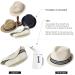 Comhats Oversize XL XXL Beige Straw Sun Hat for Men - Packable Fedora Panama Trilby Dress Derby - Summer Style (92551) - Buy Online on SooperMarket.com