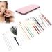23Pcs Stainless Steel Double Headed Ear Spoons Set - Ear Wax Removal Tool with Spiral Tips for Ear Care - Cherry Powder Ear Picking Set - Buy Online on SooperMarket.com