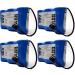 WELLVEUS 4 Pack 3HAC16831-1 Battery for ABB Robot Controller Battery 3HAC16831-1 LS33600 10.8V 17Ah