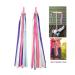 PLATT Kids Bicycle Handlebar Streamers | Colorful Tassel Ribbons for Girls Boys Bike/Scooter Handgrip - Purple 1 Pair - Buy Online on SooperMarket.com