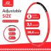 Gate Fitness Weighted Hula Hoop 3.1 lb for Adult Weight Loss - Red-Black 8 Segment Ring with Soft Foam Padding - Indoor/Outdoor Core Workouts for Fat Burning - Buy Online on SooperMarket.com