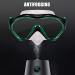 Kids Swim Mask with Nose Cover | Snorkel Diving Mask for Scuba Snorkeling | Anti-Fog Lens | Waterproof Socket | 180 View Angle | Black/Green - Buy Online on SooperMarket.com