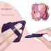 Buy HEYMKGO 3 Pcs Powder Puff Set Triangle Velvet Makeup Sponge for Dual Use | Reusable Wet & Dry Face Cleansing Puff | International Shipping Available - Buy Online on SooperMarket.com