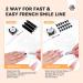 SAVILAND Soft Nail Sponges for Ombre - Easy Gradient Nail Art Sponges & French Tip Stickers for Beginners | International Shipping Available - Buy Online on SooperMarket.com