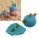 LERORO Newborn Crochet Knitted Outfit Dinosaur Hat/Pants Photography Props Costume Set (0-12 Months)