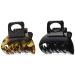 Scunci No-slip Grip Double Teeth Jaw Clips  2 Count 2 Count (Pack of 1)