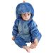 COOKY.D Unisex Winter Hooded Romper Jumpsuit 2-36 Months 6-12 Months Blue