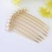 Ivory Pearl Crystal Wedding Bridal Hair Comb - Elegant Rhinestone Hairpin Accessory - Buy Online on SooperMarket.com