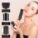 Retractable Flat Top Kabuki Brush | Portable Foundation Makeup Brush with Cover - Black - Buy Online on SooperMarket.com