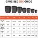 CANALHOUT Silicon Carbide Graphite Crucibles Crucibles for Melting Metal Withstand The High Temperature 1800(3272F) Melting Casting Refining Aluminum Gold Silver Copper (6KG No.6) - Buy Online on SooperMarket.com