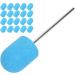 Nail Sanding Band Drill Bit with Shaft Nail Art Sanding Cap Polishing Grinding Sanding Bands Set for Home Salon Use Nail Polisher Sand Cap Nail Art Polishing Sanding Cap for Nail Drill (10 x(Blue) - Buy Online on SooperMarket.com