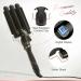 Large 3 Barrel Curling Iron for Beach Waves - Glam Waver, Ceramic Tourmaline, Adjustable Temperature - Buy Online on SooperMarket.com