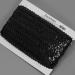 Black Metallic Stretch Sequin Trim by the Yard - 2 Row 7/8 | 5 Yard Cut - Buy Online on SooperMarket.com