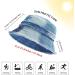 GuanGu Distressed Denim Bucket Hat | Wide Brim Sun Cap for Men & Women | Lightweight & Packable for Beach & Travel - Large-X-Large - Buy Online on SooperMarket.com