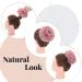 Synthetic Hair Bun Extension - Pink Scrunchie 45g - Messy Updo Ponytail for Women - Buy Online on SooperMarket.com