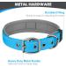 Joytale Softly Padded Neoprene Dog Collar for Large Dogs - Nylon Reflective Wide Collar in Baby Blue (Size L 1 Pack) - Buy Online on SooperMarket.com