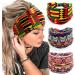 JSGHGDF African Headband Yoga Sports Workout Hairband Boho Print Hairband Wide Elastic Headband Stretchy Headwrap for Women Girl 6 - Buy Online on SooperMarket.com