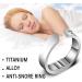 Titanium Steel Anti-Snoring Ring | Acupressure Natural Therapy Snoring Aid | Insomnia Solution (Extra Small) - Buy Online on SooperMarket.com