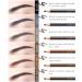 Sumeitang 12 Pcs Dark Brown Eyebrow Pencil Set for Tattoo Makeup and Microblading - Waterproof and Durable Permanent Eyebrow Liners - Buy Online on SooperMarket.com