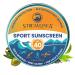 STREAM2SEA Sunscreen Balm in Tin, SPF40 Reef Safe Mineral Sunscreen, Face & Body Biodegradable Sunscreen, Natural Organic Unscented Travel Size Reef Safe Sunscreen with Zinc Oxide, 2.8 oz 2.8 oz (Pack of 1)