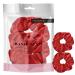 2 PCS Premium Large Hair Velvet Scrunchies Ties Bands Updo Ponytail Bobble Scrunchy Holder For Women Girl Kids Red