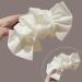 TYGHBN Bow Bubble Clips Chiffon Silk Hair Clips Large Chiffon Claw Clip Hair Bow Plastic Hair Claw Clips Fabric Floral Bows Claw Clip for Thick Long Hair (Black-A) - Buy Online on SooperMarket.com