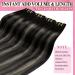 Buy Youngsee 50cm Clip-in Real Hair Extensions - Gray & Black | 120g 7PCs Smooth High-Quality - Buy Online on SooperMarket.com