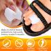 Anggrek Gel Toe Separators - 6 Pairs Silicone Relief Bunion Pain Corrector for All Shoes - Blue/White - Buy Online on SooperMarket.com