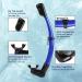 Piyazi Adult Snorkeling Gear Set | 180 Panoramic Mask | Dry Top Snorkel | Anti-Fog | Wide View | Scuba Diving Package with Travel Bag | Blue - Buy Online on SooperMarket.com