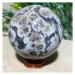 Green Flower Agate Stone Crystal Quartz Natural Sphere Wichcraft Minerals Handwork Ball House Decoration Home +Stand 1pc (Color : 250-260g)
