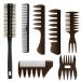 Hair Styling Comb and Brush Set Hair Comb for Men  Professional Styling Comb Set for All Hair Types & Styles  Dry & Wet Brush Tools Mens Styling Comb for Quiff  Pompadour  Styling Comb for Men