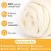 Natural White Wool Roving- 8.8 oz for Needle Felting & Hand Spinning - DIY Craft Supplies - Buy Online on SooperMarket.com