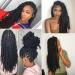 Passion Twist Hair - 6 Packs 18-Inch Braids Extensions for Crochet Hair - Synthetic Faux Locs (1B#) - Economy Package - Buy Online on SooperMarket.com