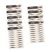 Mikinona 9 Sheets Waterproof Eyebrow Stickers Eyebrow Stickers Waterproof Brown False Eyebrows Cosmetics Hair 21x14.7cm Brown
