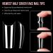Makartt Soft Gel Nail Tips Press On Nails Set - 500 Clear Coffin Nail Tips, Glues, File, Case - Half Cover False Nails Kit - Buy Online on SooperMarket.com