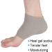 Angrek Heel Socks - 2 Pack Elastic Gel Moisture Socks | Breathable Toeless Spa Socks for Cracked Heels - Buy Online on SooperMarket.com