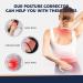AOFITBRACE Back Brace Posture Corrector for Women and Men Breathable Adjustable Full Back Straightener for Upper Lower Medium Black - Buy Online on SooperMarket.com