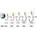 Fishing Hook with Leader 5 Hooks Fishing Rig - 7 Strands Nylon Coated Leader | Swivel Snap Hooks | 18# 1 Hook Rig - Buy Online on SooperMarket.com