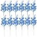 HOMSFOU 24 Pcs Christmas Imitation Berries Christmas Berries Picks Artificial Berry Twig Stem Gold Floral Picks Glitter Holly Berry Stem Xmas Red Fruit Home Decor Household Ribbon Foam Bluex2pcs 19X5X5CMx2pcs