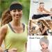 WLLHYF 3 Pcs Non-Slip Yoga Headbands Set for Women - Black White Gray Head Wraps for Workout, Pilates, Running - Soft Cotton Fabric Sweat Hairbands - Buy Online on SooperMarket.com