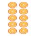 10 pieces of face mask paper orange pattern moist compress made of cotton DIY facial mask leaves face mask paper for spa skin care