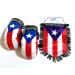 Puerto Rico Boxing Gloves flags for cars accessories sticker decals Puerto Rican PR homes banderas para autos small mini Banner hanging window car flags accessory for men women (PR Combo 9)