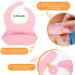 Baby Feeding Set - Silicone Bib, Suction Divided Bowl, Spoon & Fork - Toddler Utensils - Pink (6 Months) | Baby Led Weaning Supplies - Buy Online on SooperMarket.com