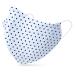 Dance pattern makeshift mask washable 100% cotton for children and adults - nose bracket and filter bag - mouth and nose protection 2 -layer - Oeko -Tex Standard 100 white -black dotted L (1 Pack)