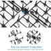 2 Pack Cat Scat Spike Mat Outdoor Cat Deterrent Mat with Spikes Prickle Strips Indoor Dog Digging Deterrent Anti Cats Network Cat Spikes with 8 Garden Staples for Garden Fence 78 11inch - Buy Online on SooperMarket.com