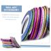 Beavorty 90 Pcs Adhesive Line Sticker Washi Tape Dispenser Nail Decor Nail Tape Strip Adhesive Epoxy Nail Art Stickers Nail Strip Tape Gold Powder Gold and Silver Thread Optional - Buy Online on SooperMarket.com