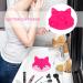 KALLORY Silicone Makeup Applicator & Brush Cleaner Pad - Fox Shaped Cosmetic Scrubber Tool for Effortless Makeup Brush Cleaning - Buy Online on SooperMarket.com