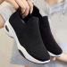 Rytejfes Women's White Waterproof Wedge Heel Sneakers | Stylish Lace-Up & Slip-On Options in Blue & Black (Size 38 EU) - Buy Online on SooperMarket.com