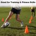 DUNCHATY 40 PCS 7 Inch Plastic Soccer Cones for Agility Training - 4 Colors 40Pack Sports Cones - Buy Online on SooperMarket.com